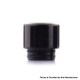 Authentic Hellvape Fat Rabbit Tank Replacement Anti-Bacterial Drip Tip - Black, AG + Resin
