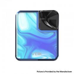 Authentic VEIIK Cracker MTL / DTL 500mAh Pod System Kit - Ocean Blue, 2ml, 1.2ohm