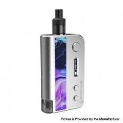 Authentic Vsticking VKsma 25W 1400mAh YiHi Chip Auto Mode TC Mod Kit w/ SMA ADA Dripping Atomizer - Coral Silver, 3ml