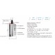Authentic Vsticking VKsma 25W 1400mAh YiHi Chip Auto Mode TC Mod Kit w/ SMA ADA Dripping Atomizer - Coral Silver, 3ml