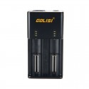 [Ships from Bonded Warehouse] Authentic Golisi Needle 2 Smart USB Charger for Li-ion 18650/20700 / 26650 Battery - Black