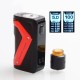 Authentic GeekVape AEGIS 100W TC VW Squonk Box Mod + Tengu RDA Tank Kit w/ BF Pin - Red, 5~100W, 1 x 18650, 9ml