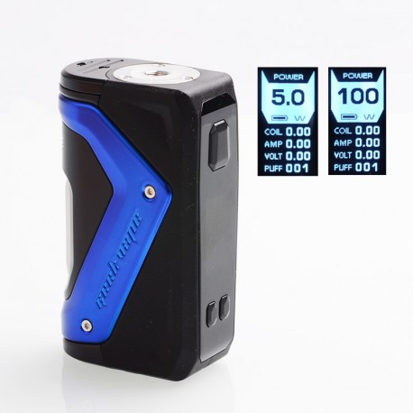 Authentic GeekVape AEGIS 100W TC VW Variable Wattage Squonk Box Mod - Blue, 5~100W, 1 x 18650