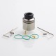 Authentic asMODus x Thesis Barrage RDA Rebuildable Dripping Atomizer w/ BF Pin - Silver, Stainless Steel, 24mm Diameter