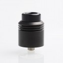 Authentic asMODus x Thesis Barrage RDA Rebuildable Dripping Atomizer w/ BF Pin - Black, Stainless Steel, 24mm Diameter