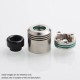 Authentic asMODus x Thesis Barrage RDA Rebuildable Dripping Atomizer w/ BF Pin - Black, Stainless Steel, 24mm Diameter