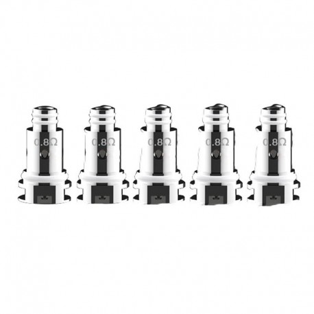 Authentic DOVPO Peaks Pod System Replacement DTL Mesh Coil Head - Silver, 0.8ohm (5 PCS)