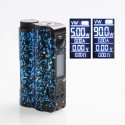 Authentic DOVPO Topside 90W TC VW Variable Wattage Squonk Box Mod - Black + Blue, 10ml, 1 x 18650 / 21700