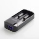 Authentic Efest Lush Q2 Intelligent LED Charger for 17650, 17670, 18350, 18490, 18500, 18650, 20700 Battery - Black, US Plug