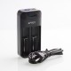 Authentic Efest Lush Q2 Intelligent LED Charger for 17650, 17670, 18350, 18490, 18500, 18650, 20700 Battery - Black, US Plug