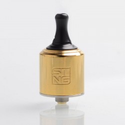 Authentic Wotofo STNG MTL RDA Rebuildable Dripping Atomizer - Gold, Stainless Steel, 22mm Diameter