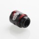 Authentic Cool Vapor MGTK BF RDA Rebuildable Dripping Atomizer - Black Red, Staniless Steel, 24mm Diameter