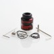 Authentic Cool Vapor MGTK BF RDA Rebuildable Dripping Atomizer - Black Red, Staniless Steel, 24mm Diameter