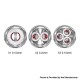 Authentic FreeMax Twister Replacement X4 Mesh Coil Head for Fireluke 2 Tank - Silver, 0.15ohm (40~80W) (5 PCS)