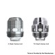 Authentic FreeMax Twister Replacement X4 Mesh Coil Head for Fireluke 2 Tank - Silver, 0.15ohm (40~80W) (5 PCS)