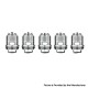 Authentic FreeMax Twister Replacement NX2 Mesh Coil Head for Fireluke 2 Tank - Silver, 0.5ohm (20~50W) (5 PCS)