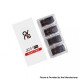 Authentic OVNS JC01 Pro Pod Kit Replacement Pod Cartridge w/ 1.5ohm Ceramic Coil - Black, 1.0ml (4 PCS)