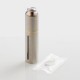 Authentic Uwell Bank Refilling Dripping Bottle for E- - Silver, Stainless Steel + Quartz Glass, 15ml