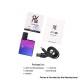 Authentic Ovns JC01 Pro 400mAh Box Mod AIO Pod System Starter Kit - Blue Purple, 1.0ml, 1.5ohm