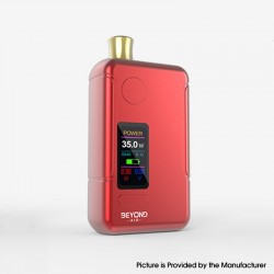 Authentic Wellon Beyond AIO 35W VW Box Mod Pod System Starter Kit - Red, Zinc Alloy + PCTG, 2ml, 5~35W, 1 x 18650