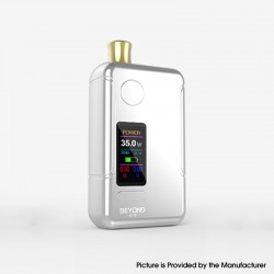 Authentic Wellon Beyond AIO 35W VW Box Mod Pod System Starter Kit - Silver, Zinc Alloy + PCTG, 2ml, 5~35W, 1 x 18650