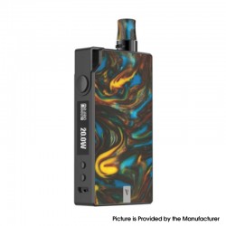 Authentic Vaporesso Degree Meshed 30W 950mAh VW Box Mod Pod System Starter Kit - Lava, 2ml, 0.6ohm / 1.3ohm, 5~30W