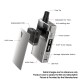 Authentic Vaporesso Degree Meshed 30W 950mAh VW Box Mod Pod System Starter Kit - Lava, 2ml, 0.6ohm / 1.3ohm, 5~30W
