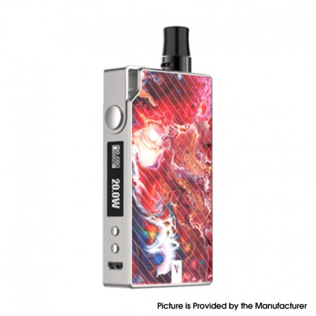 Authentic Vaporesso Degree Meshed 30W 950mAh VW Box Mod Pod System Starter Kit - Red, 2ml, 0.6ohm / 1.3ohm, 5~30W