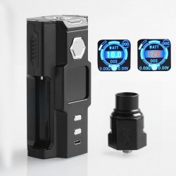 Authentic Sigelei Snowwolf Vfeng 120W TC VW Squonk Box Mod + BF RDA Kit - Black, 10~120W, 6ml, 1 x 18650 / 20700 / 21700