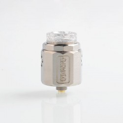 Authentic Damn Dread RDA Rebuildable Dripping Atomizer w/ BF Pin - Silver, Stainless Steel, 24mm Diameter