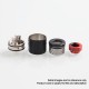 Authentic Damn Dread RDA Rebuildable Dripping Atomizer w/ BF Pin - Silver, Stainless Steel, 24mm Diameter