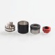 Authentic Damn Dread RDA Rebuildable Dripping Atomizer w/ BF Pin - Black, Stainless Steel, 24mm Diameter