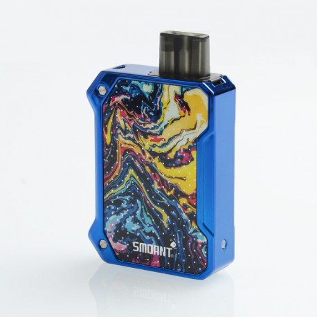 Authentic Smoant Battlestar Baby 750mAh Box Mod Pod System Starter Kit - Blue, 2ml, 0.6ohm / 1.2ohm