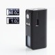 Authentic Hippovape Kudos 80W VW Variable Wattage Squonk Box Mod - Black, Zinc Alloy, 7ml, 3~80W, 1 x 18650