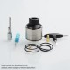 Authentic Footoon Aqua Master RDA Rebuildable Dripping Atomizer w/ BF Pin - Blue, Stainless Steel, 24mm Diameter