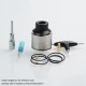 Authentic Footoon Aqua Master RDA Rebuildable Dripping Atomizer w/ BF Pin - Black, Stainless Steel, 24mm Diameter