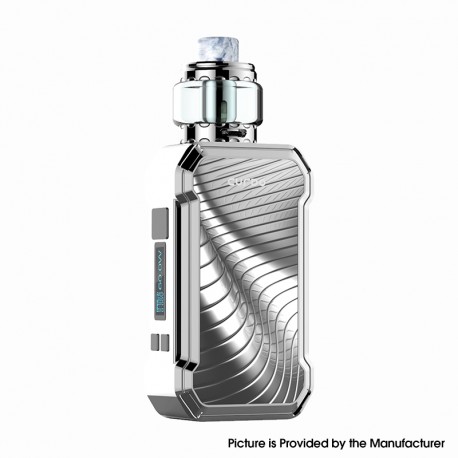 Authentic Curdo Hally 60W TC VW Variable Wattage Box Mod w/ Sub Ohm Tank Kit - Silver, 3ml, 0.4ohm / 0.6ohm, 1~60W, 1 x 18650