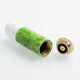 Authentic Ultroner DJV Meche Hybrid Mechanical Mod - Green White, Brass + Stabwood, 1 x 18650