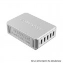 [Ships from Bonded Warehouse] Authentic Nitecore UA55 5-Port QC Multiple Protections USB Desktop Adapter - Silver, US Plug