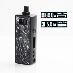 Authentic Mechlyfe Ratel 80W Rebuildable TC VW Mod Pod Kit - Aluminium Alloy, Resin White, 5~80W, 1 x 18650