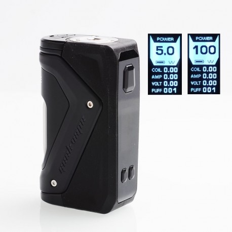 Authentic GeekVape AEGIS 100W TC VW Variable Wattage Squonk Box Mod - Black, 5~100W, 1 x 18650