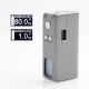 Authentic Hippovape Kudos 80W VW Variable Wattage Squonk Box Mod - Iron Grey, Zinc Alloy, 7ml, 1~80W, 1 x 18650