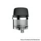 Authentic OneVape Mace Pod Kit Replacement Empty Pod Cartridge - Black + Transparent, 3.5ml