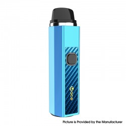 Authentic OneVape Mace55 1500mAh Pod System Starter Kit - Blue CF, Aluminium Alloy + PCTG, 3.5ml, 0.3ohm / 0.6ohm