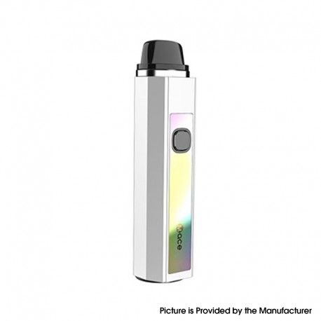 Authentic OneVape Mace70 2500mAh Pod System Starter Kit - Bright Silver, Aluminium Alloy + PCTG, 3.5ml, 0.2ohm / 0.6ohm