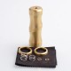Authentic Timesvape Keen Hybrid Mechanical Mech Mod - Brushed Brass, Brass, 1 x 18650 / 20700 / 21700
