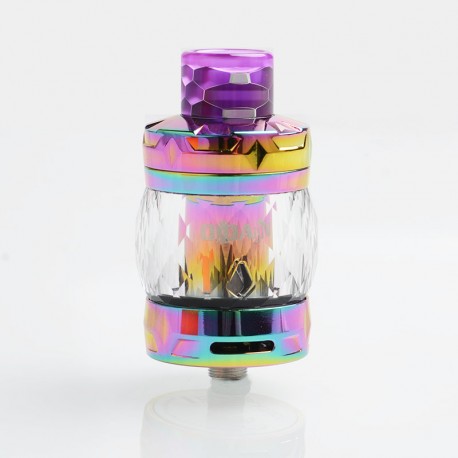 Authentic Aspire Odan Sub Ohm Tank Atomizer - Rainbow, Stainless Steel + Pyrex Glass, 5ml / 7ml, 28mm Diameter