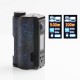 Authentic DOVPO Topside Dual Carbon 200W YIHI Chip TC VW Squonk Box Mod - Carbon Blue, Aluminum Alloy, 5~200W, 2 x 18650