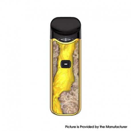 Authentic SMOKTech SMOK Nord 1100mAh Pod System Starter Kit - Yellow Stabilizing Wood, 0.6ohm / 1.4ohm, 3ml