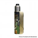 Authentic Hippovape Papua 100W VW Variable Wattage Box Mod + RDA Kit - Gold, 3~100W, 1 x 18650 / 20700 / 21700, 24mm Diameter